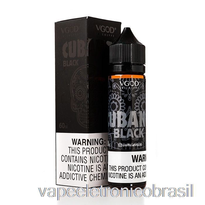 Vape Eletrônico Cubano Black - Vgod E-liquid - 60ml 0mg